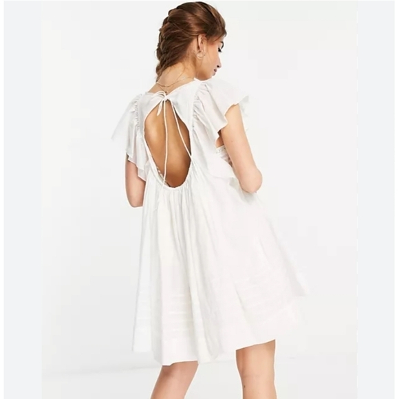 NWT Free People Hailey Mini Dress Size S White Ivory - Picture 5 of 7